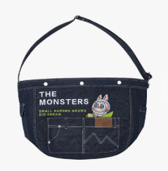 The Monsters Fall in Wild Series - Denim Messenger Bag