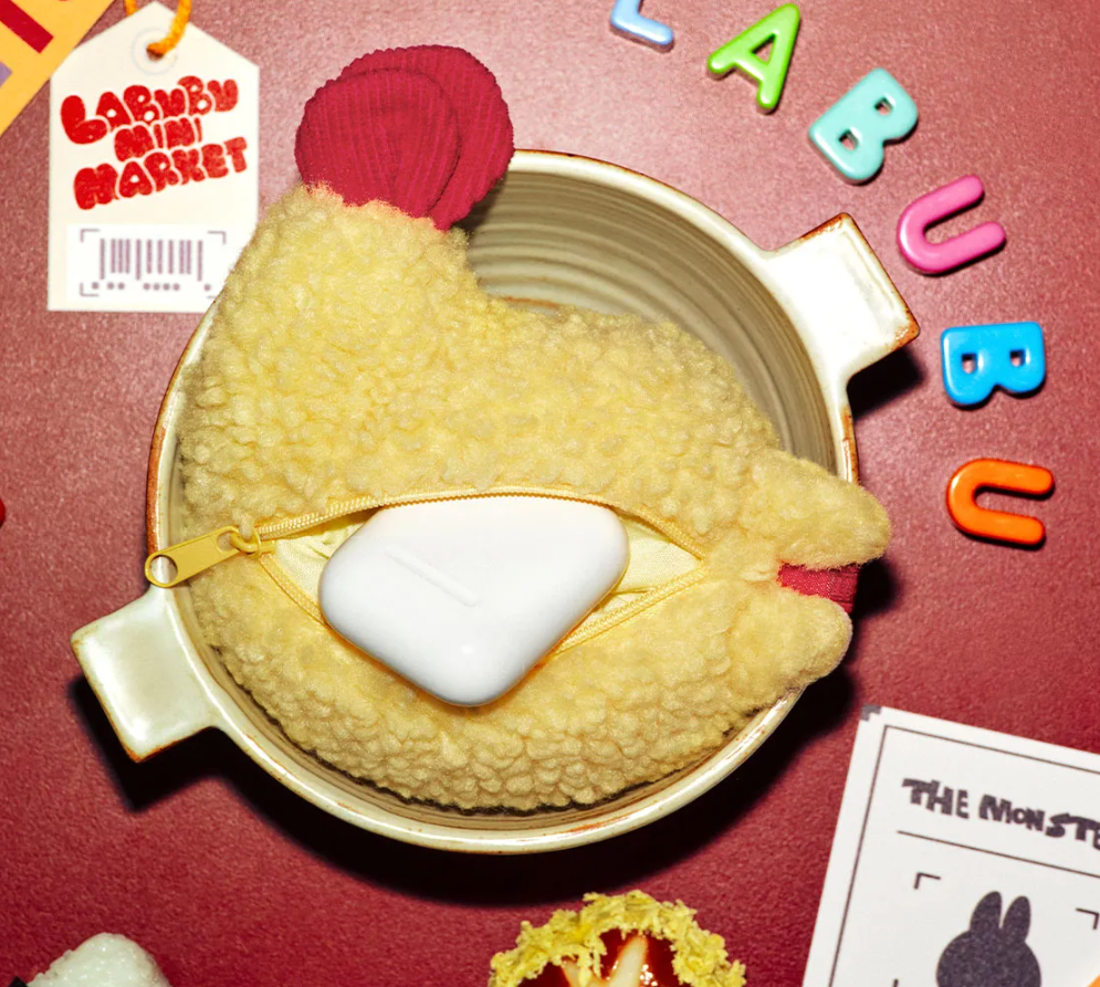 THE MONSTERS Wacky Mart Earphone Case - Shrimp Labubu