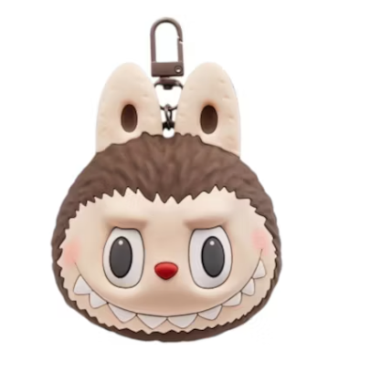 LABUBU Originals-Brown Silicone Earphone Bag